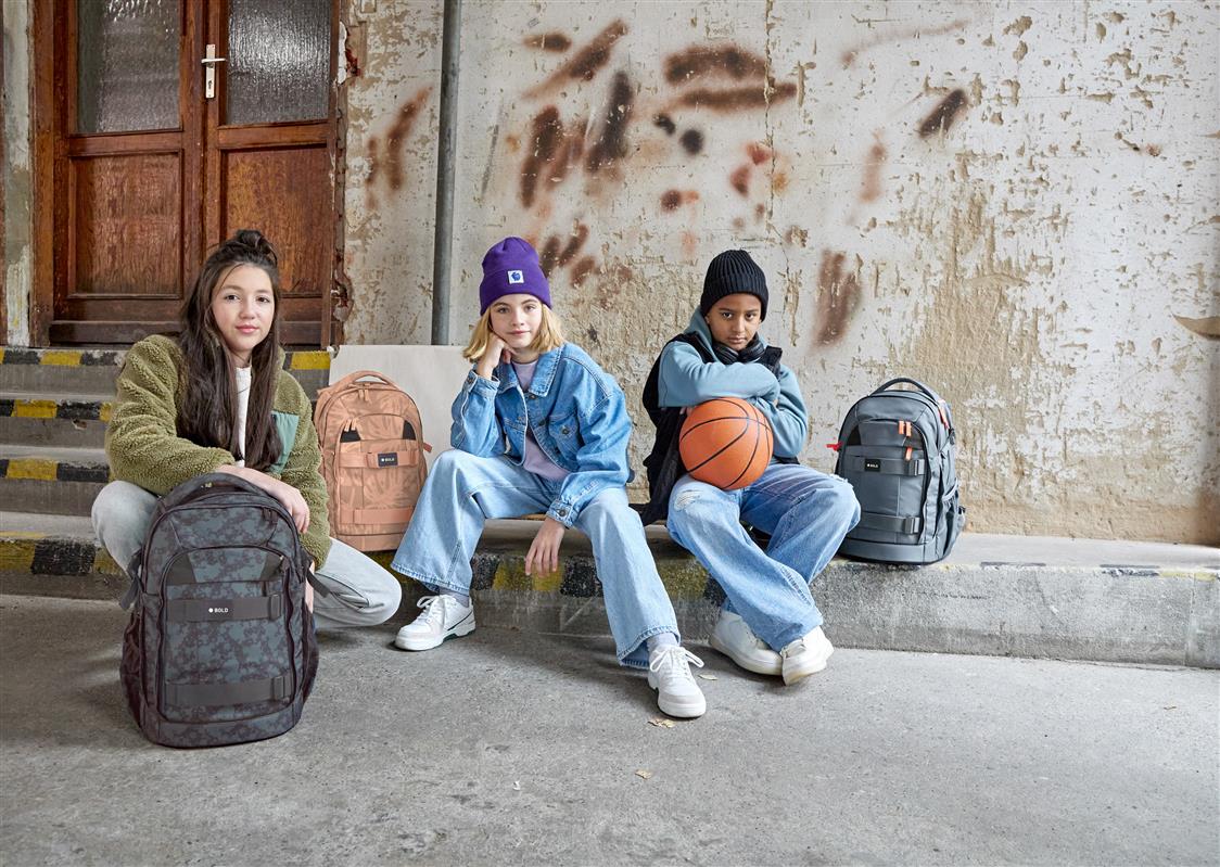 Lässig Schulrucksack BOLD Origin Spots Blau