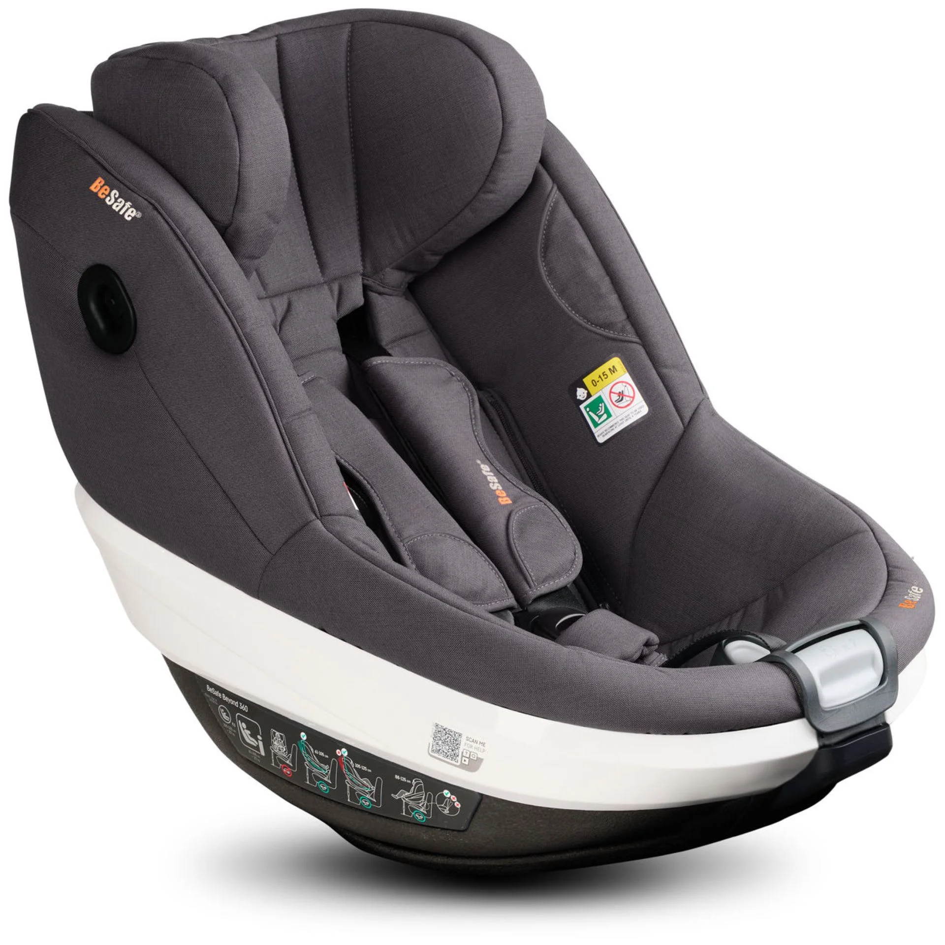 BeSafe Beyond 180 Reboarder Dark Grey Mélange