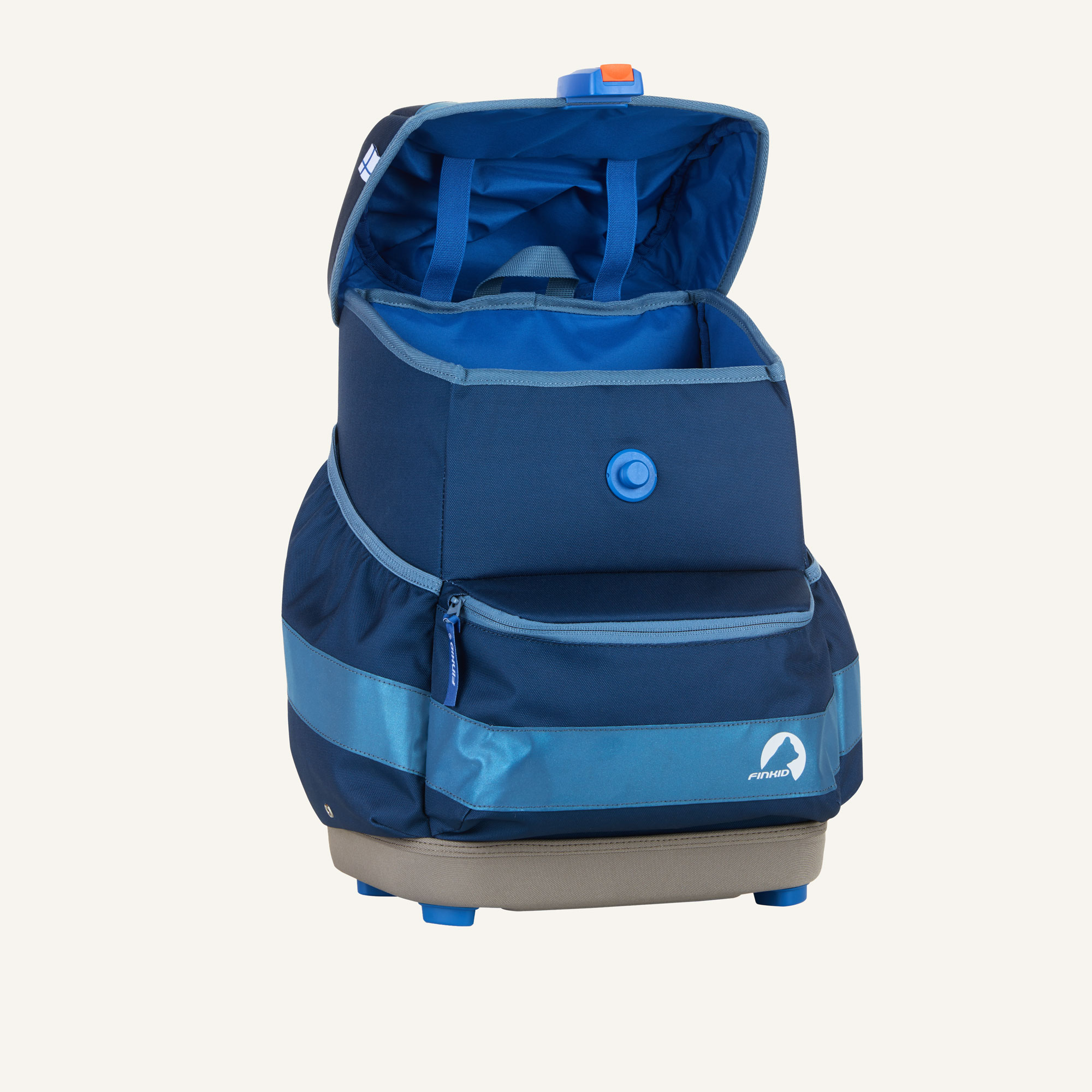 Finkid BUDDY EKO SPORT Schulranzen Set denim/dove