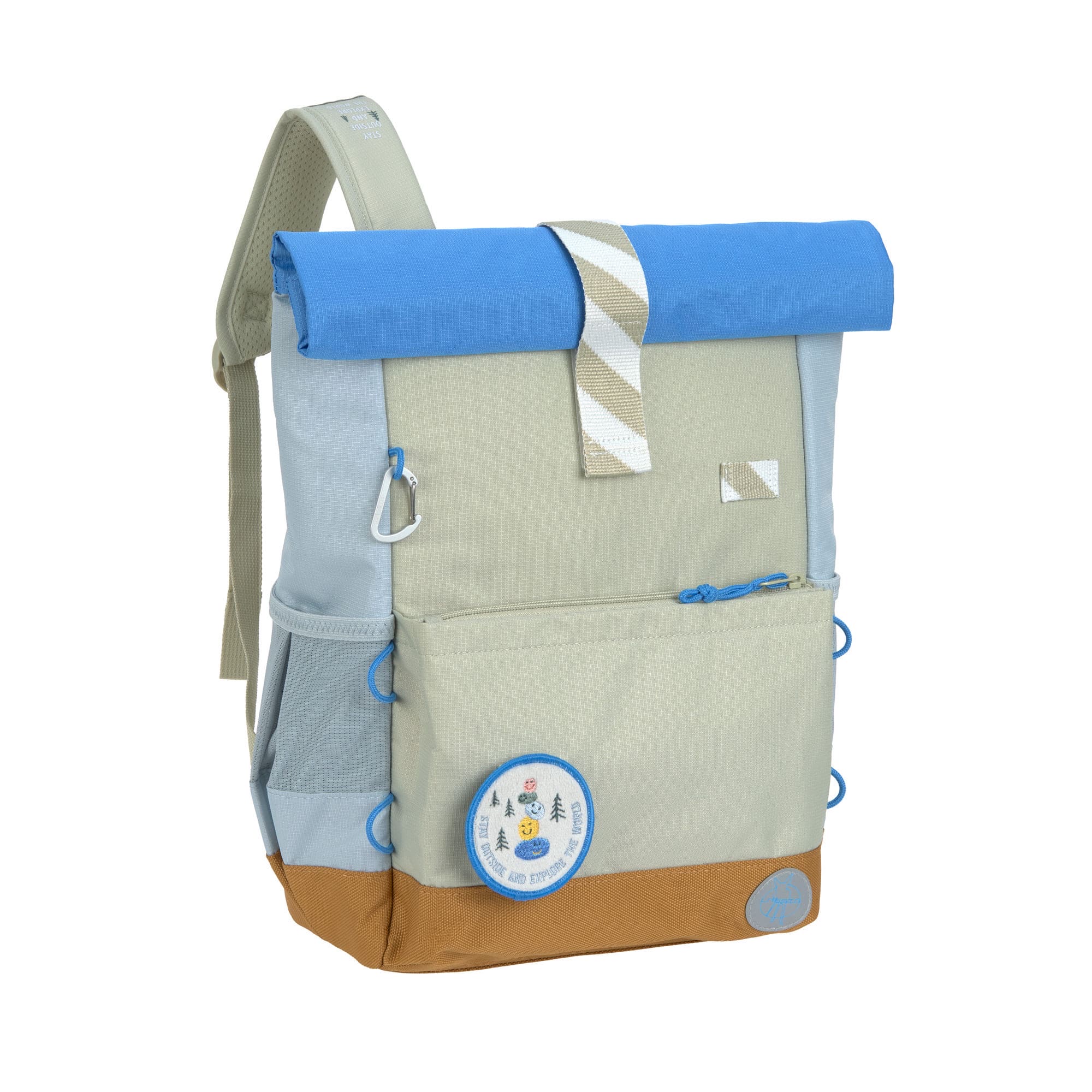 Lässig Kinderrucksack Medium Rolltop Sunny Explorer Grün Blau Lässig Kinderrucksack Medium Rolltop Sunny Explorer Grün Blau