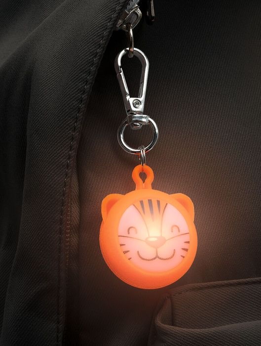 moses Aufladbare LED Anhänger Tierchen Orange