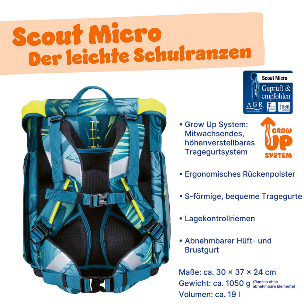 Scout Schulranzenset Micro Action