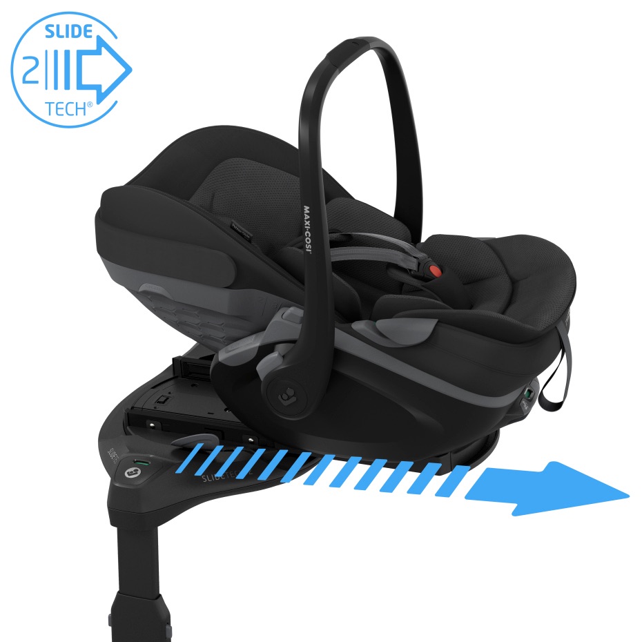 Maxi-Cosi Pebble 360 Slide Pro 2.0 (40 – 87 cm/ 0 – 13 kg) Black Onyx