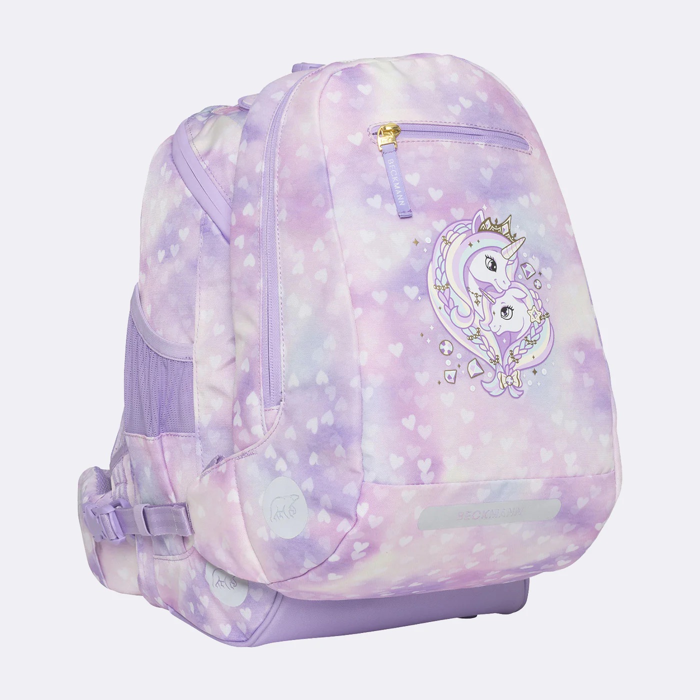 Beckmann Schulrucksack-Set Active Air FLX 6-teilig Unicorn Princess Purple