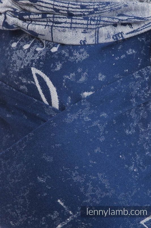 Lenny Lamb Wrap-Tai Toddlersize Symphony dunkelblau & grau Lenny Lamb Wrap-Tai Toddlersize Symphony dunkelblau & grau