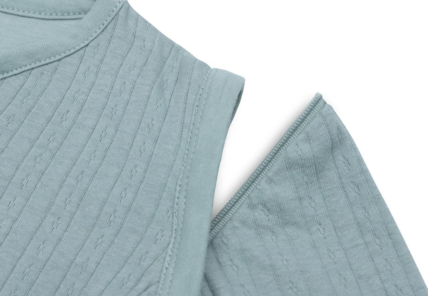 Jollein Schlafsack Newborn mit abnehmbaren Ärmeln Ajour 60 cm Sea Green