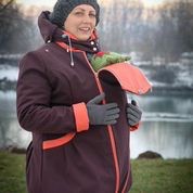 Parelou Tragejacke Softshell - Aprikose - braun Größe L Parelou Tragejacke Softshell - Aprikose - braun Größe L