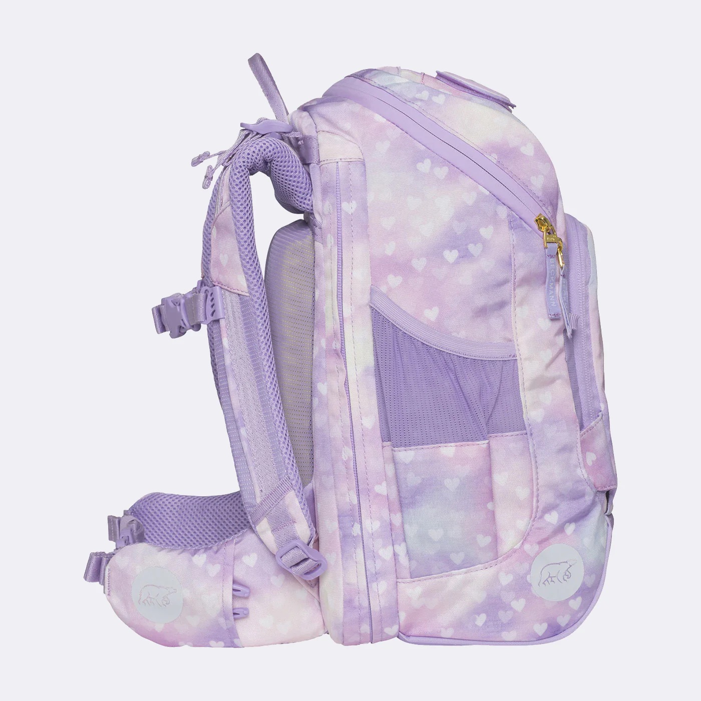 Beckmann Schulrucksack-Set Active Air FLX 6-teilig Unicorn Princess Purple