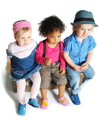 Liliputi Krabbelschuhe Sandale - Sahara weiß-silber