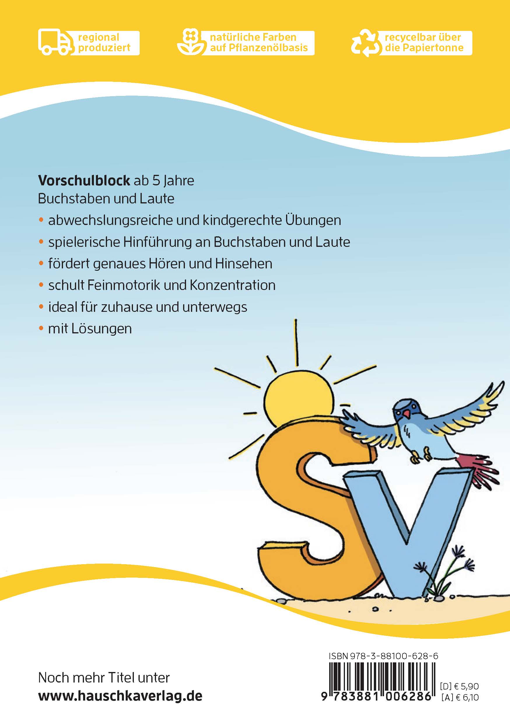 Hauschkaverlag Vorschulblock 5 Jahre Zahlen entdecken