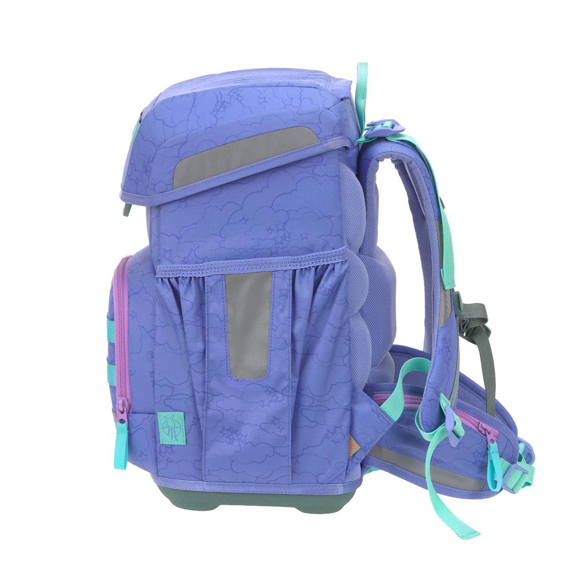 Lässig Schulranzen-Set Unique Light 2026 Wolken Lila