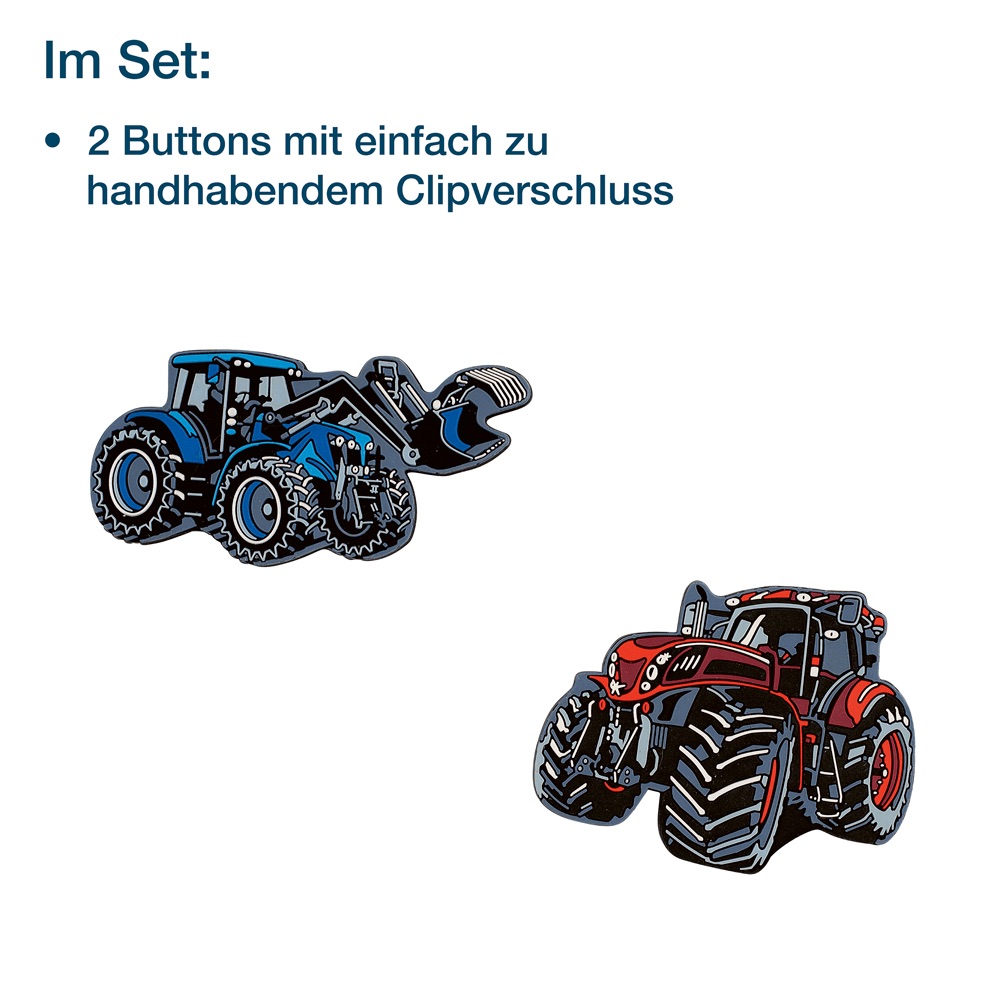 Der Die Das Wechselbuttons für Schulranzen Traktor
