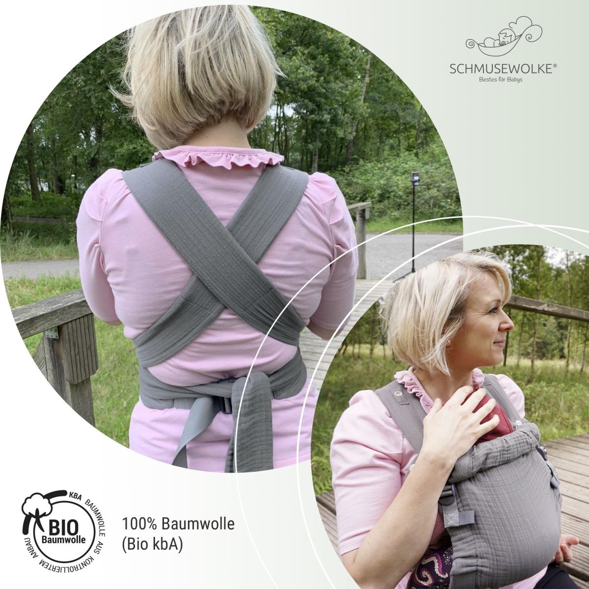 Schmusewolke Aurora Halfbuckle (50 - 86 cm / 12 Kilo) Silvergrey