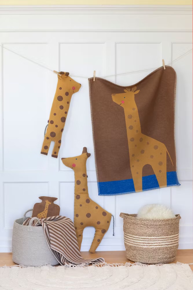 Fussenegger JUWEL SET Decke in der Puppe Giraffe