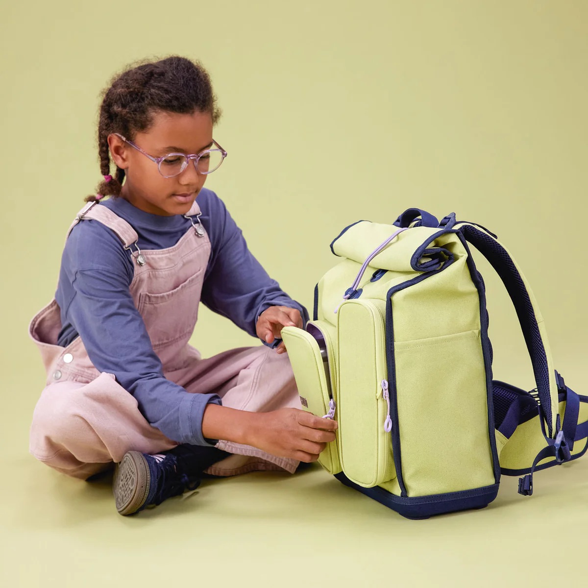 Kwio BAGG Schulranzen-Set Lime Kwio BAGG Schulranzen-Set Lime