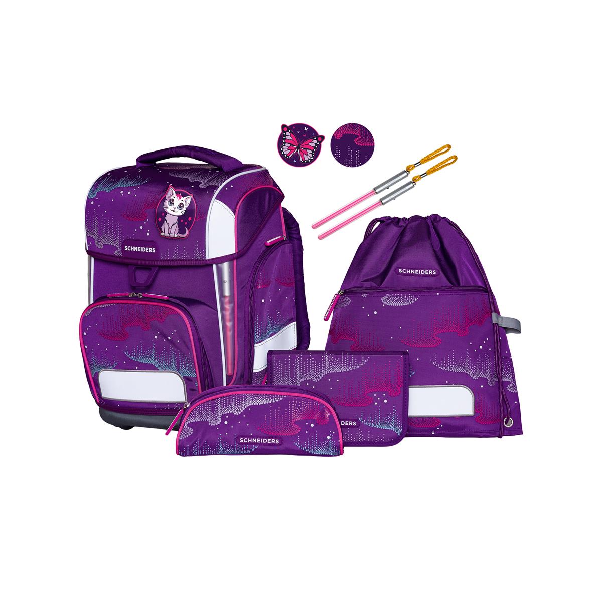 Schneiders Ergolite Schulranzen-Set 9-tlg. Wavy Dots