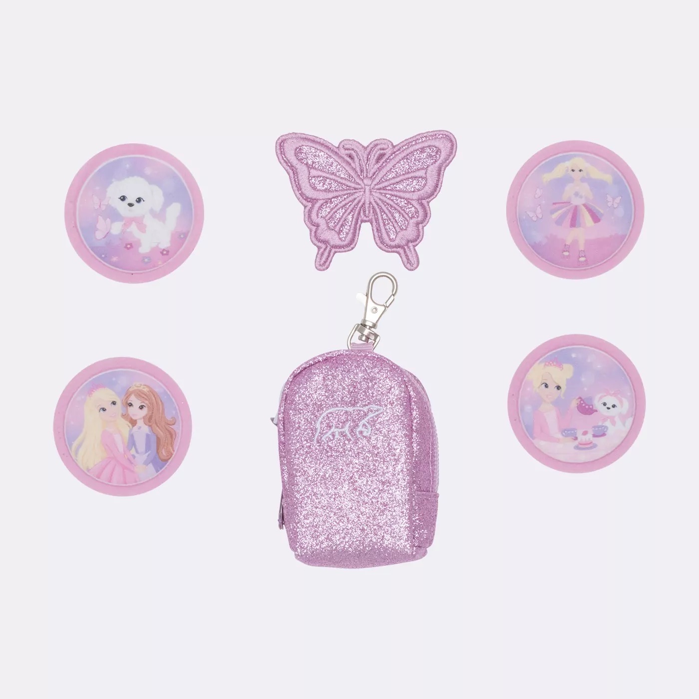 Beckmann Mini Rucksack mit Buttons (Klettis) Set Rosie Beckmann Mini Rucksack mit Buttons (Klettis) Set Rosie