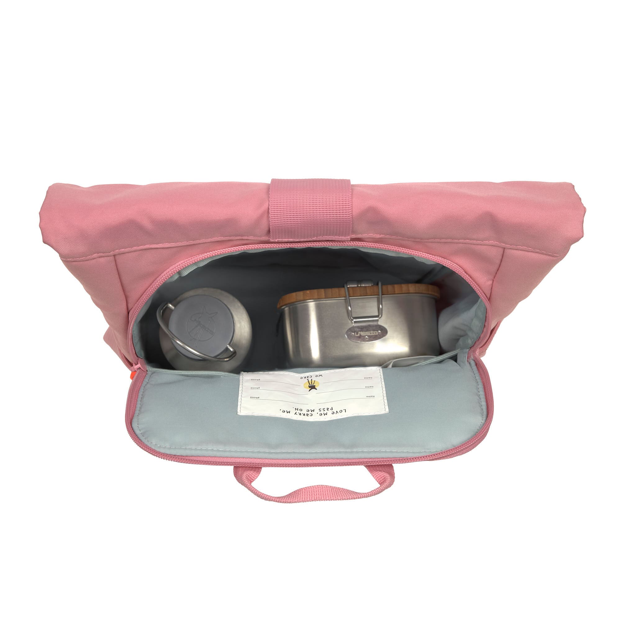 Lässig Kinderrucksack Rolltop Pink