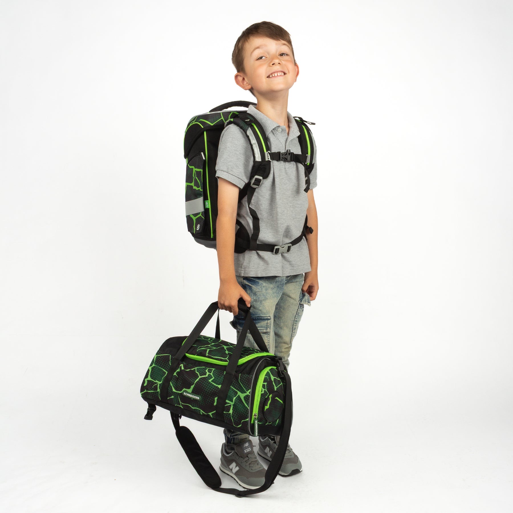 Schneiders Ergolite Schulranzen-Set 9-tlg. Crash