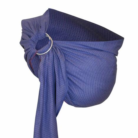 Storchenwiege Ring Sling Leo Flieder