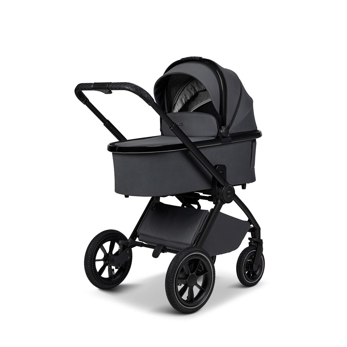 Moon GIO+ Kinderwagen-Set anthra / chrome Moon PIÙ Kinderwagen SET anthra / matt