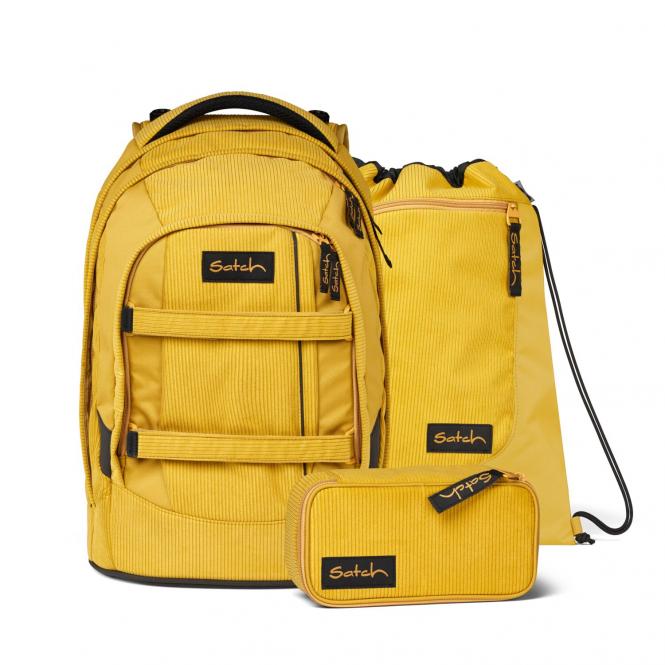 satch Pack Schulrucksack Retro Honey SET satch Pack Schulrucksack Retro Honey SET