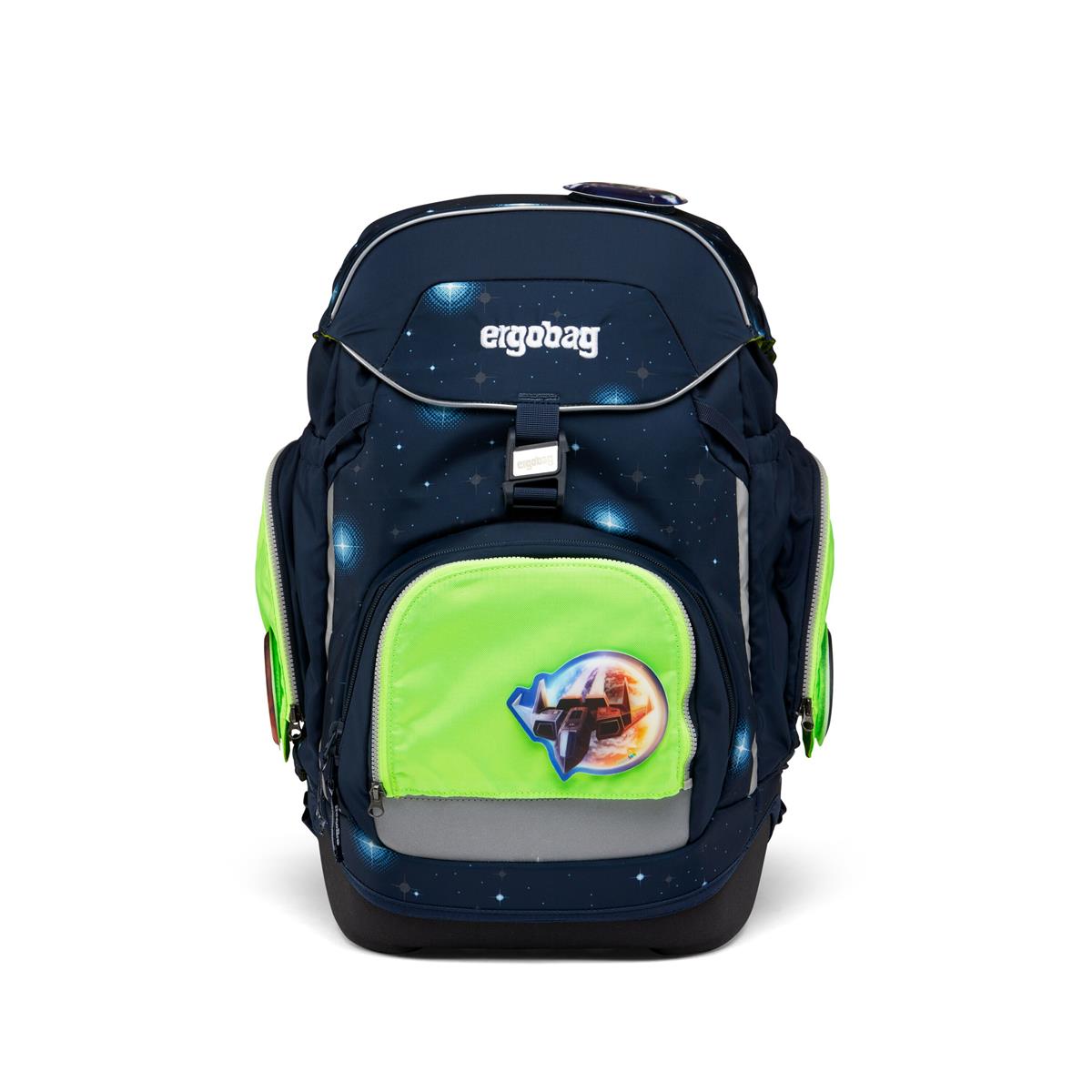 ergobag Fluo LED Zip Set Seitentaschen Grün ergobag Fluo LED Zip Set Seitentaschen Grün