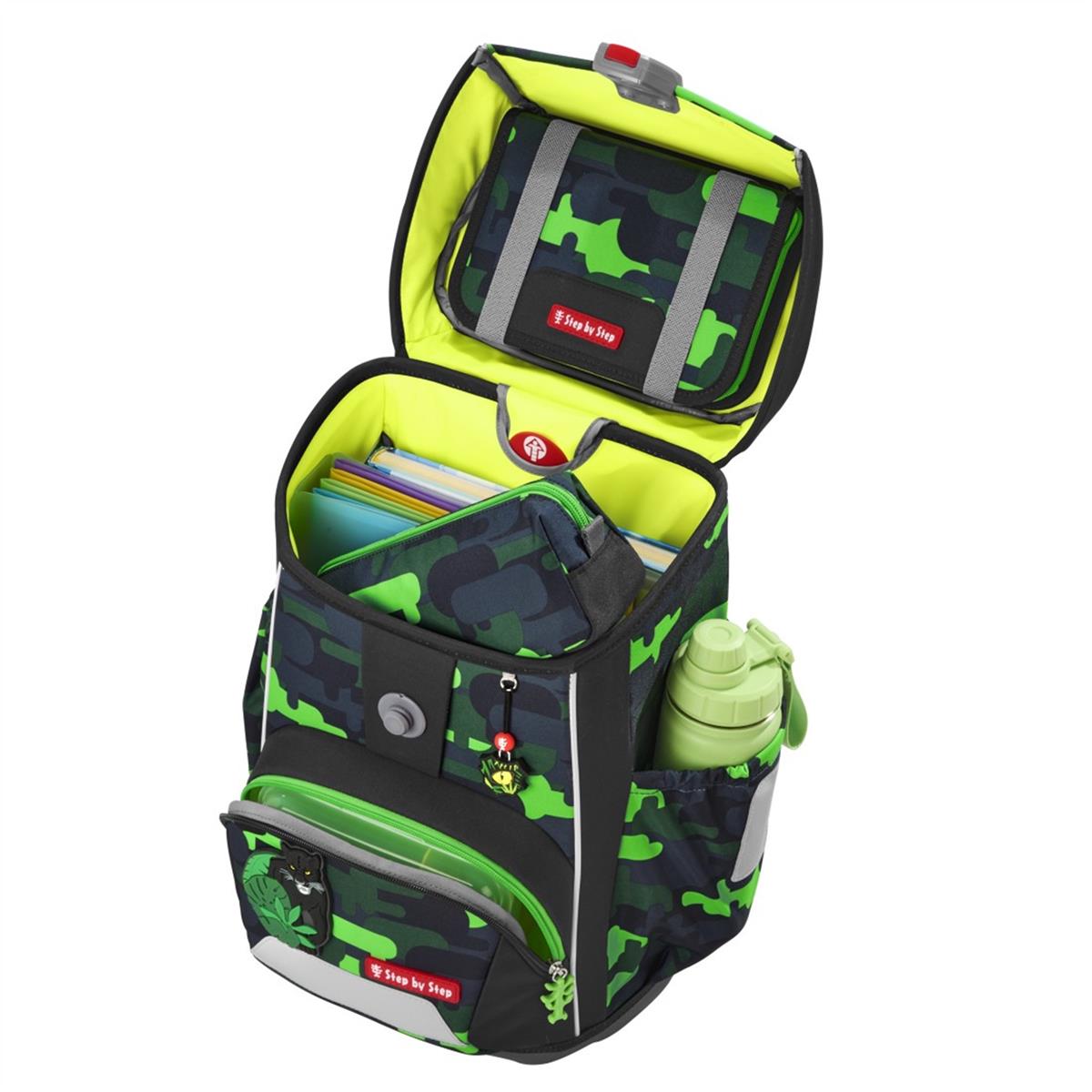 Step by Step Giant Schulranzen-Set 5-tlg. Black Cat Chiko