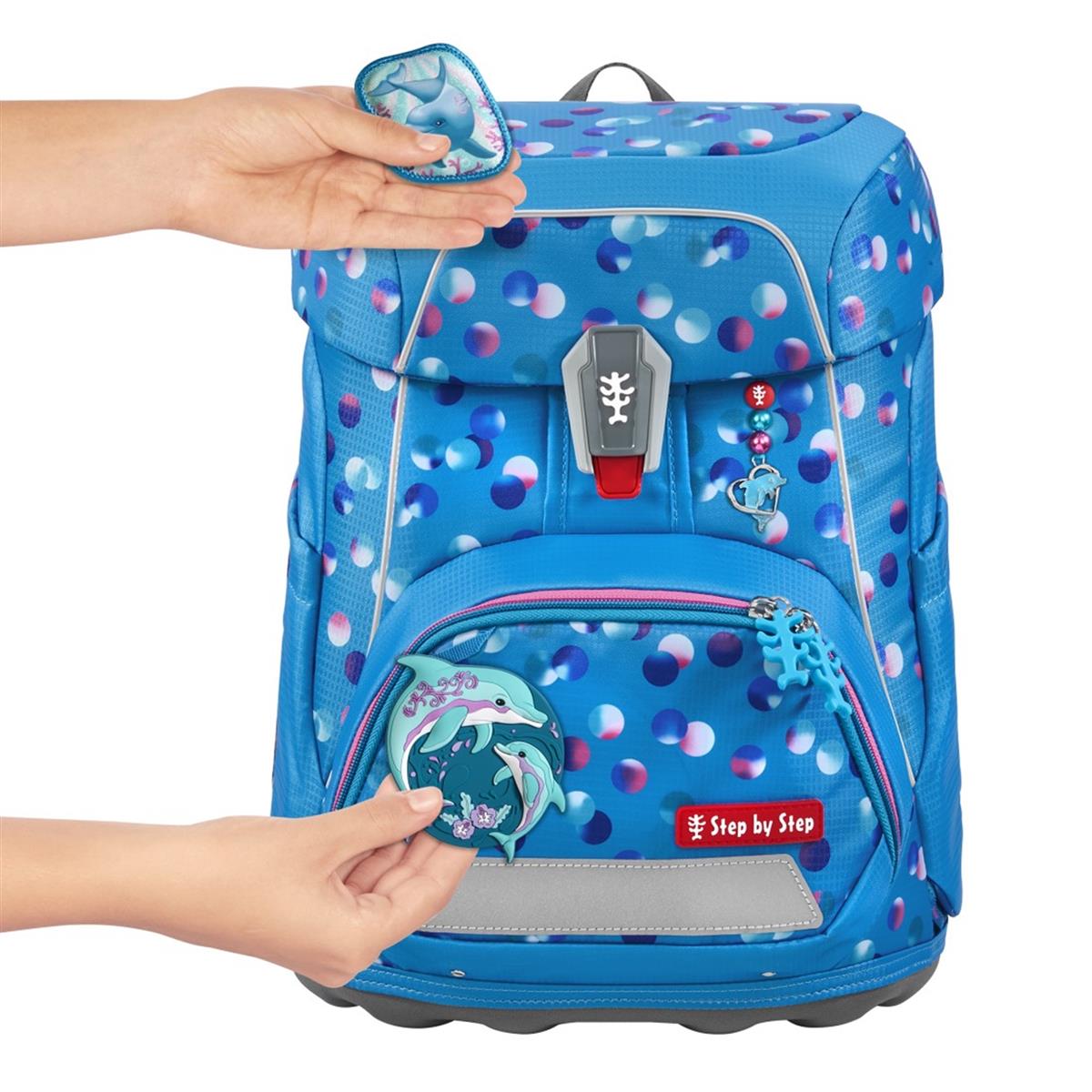 Step by Step Fit Schulranzen-Set 5-tlg. Dolphin Finja