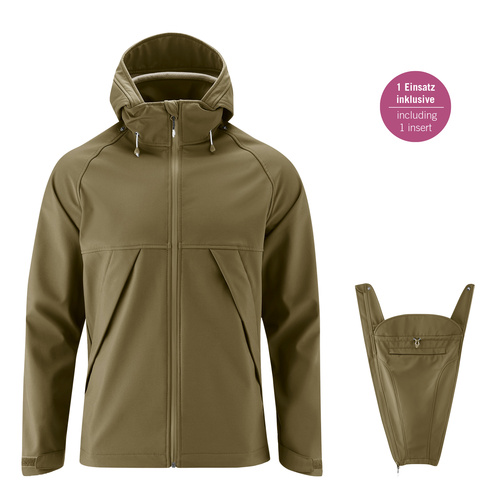 mamalila Softshell-Tragejacke für Männer Allrounder khaki S mamalila Softshell-Tragejacke für Männer Allrounder khaki S