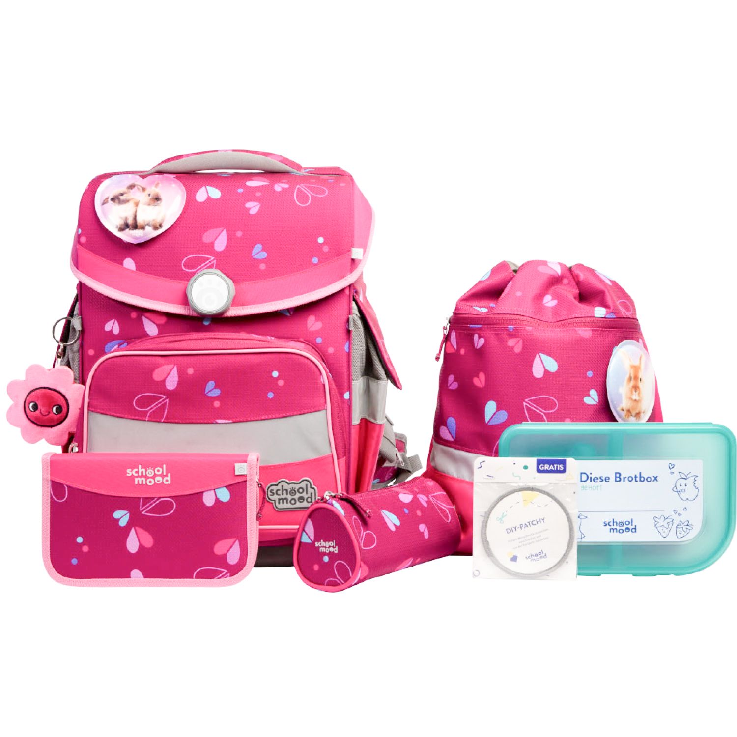 School-Mood Timeless Pro Schulranzen-Set 2025/2026 7-tlg. Klara (Häschen) School-Mood Timeless Pro Schulranzen-Set 2025/2026 7-tlg. Klara (Häschen)