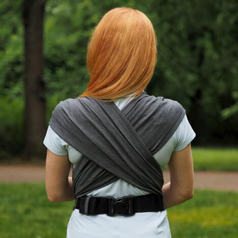 Storchenwiege WrapBabyCarrier graphit