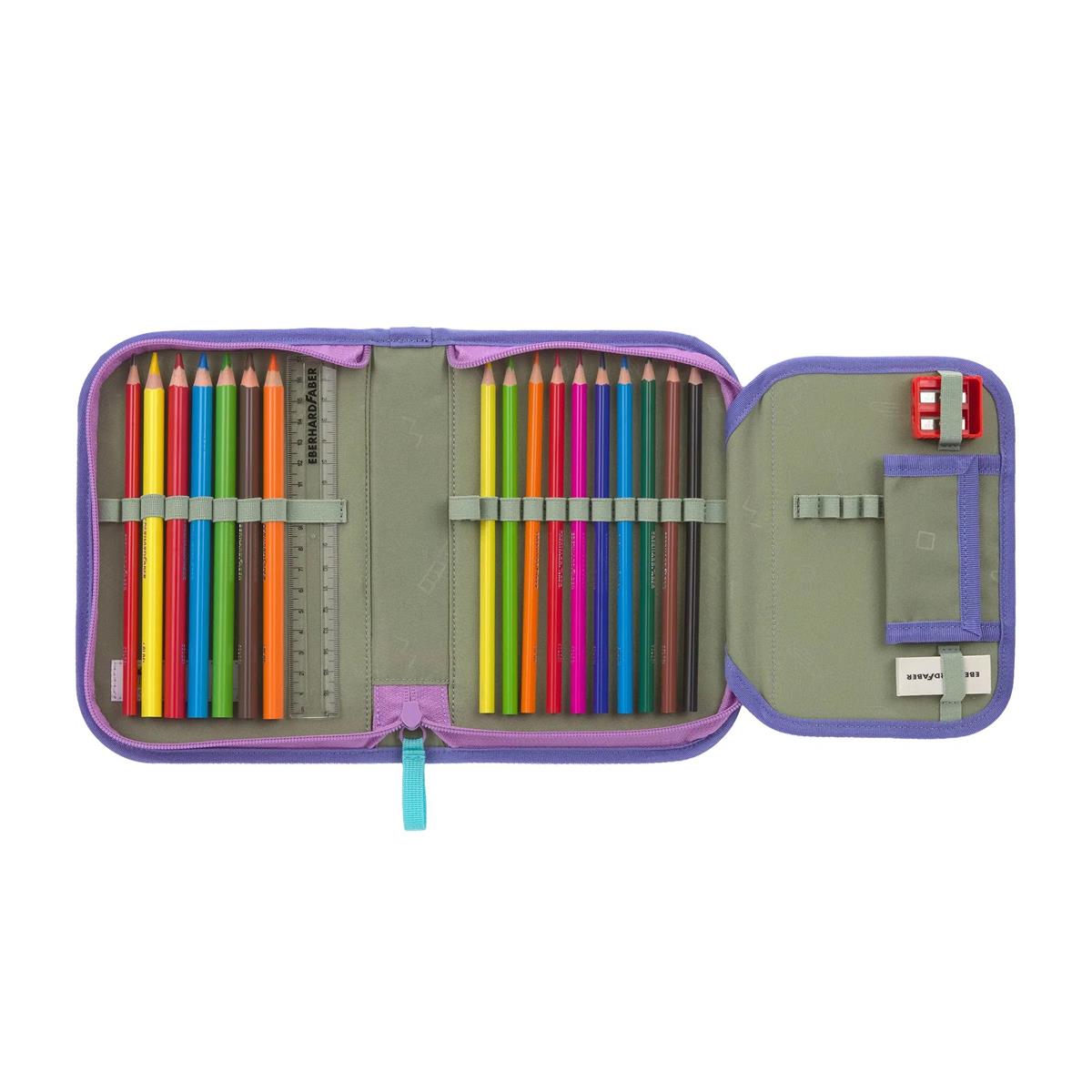 Lässig Schulranzen-Set Unique Light 2026 Wolken Lila