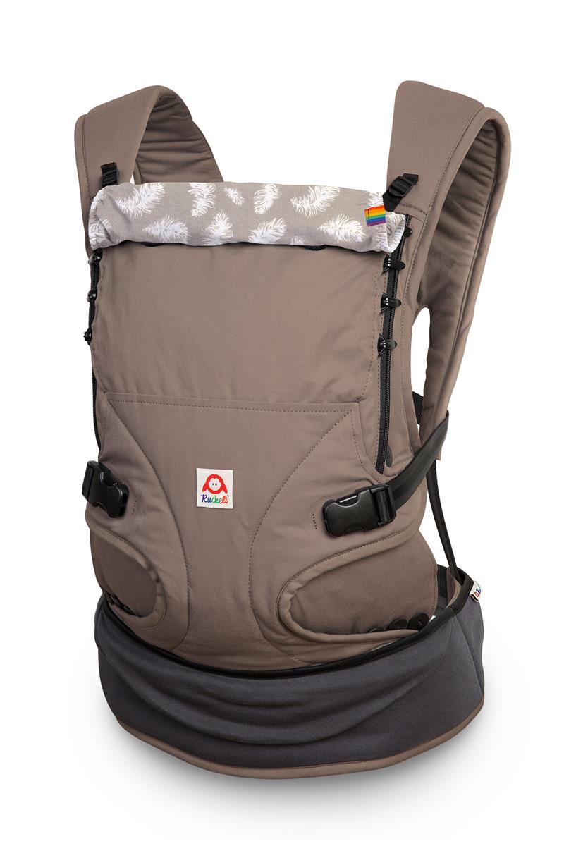 Ruckeli Babytrage LIMITED EDITION Light Taupe Feathers