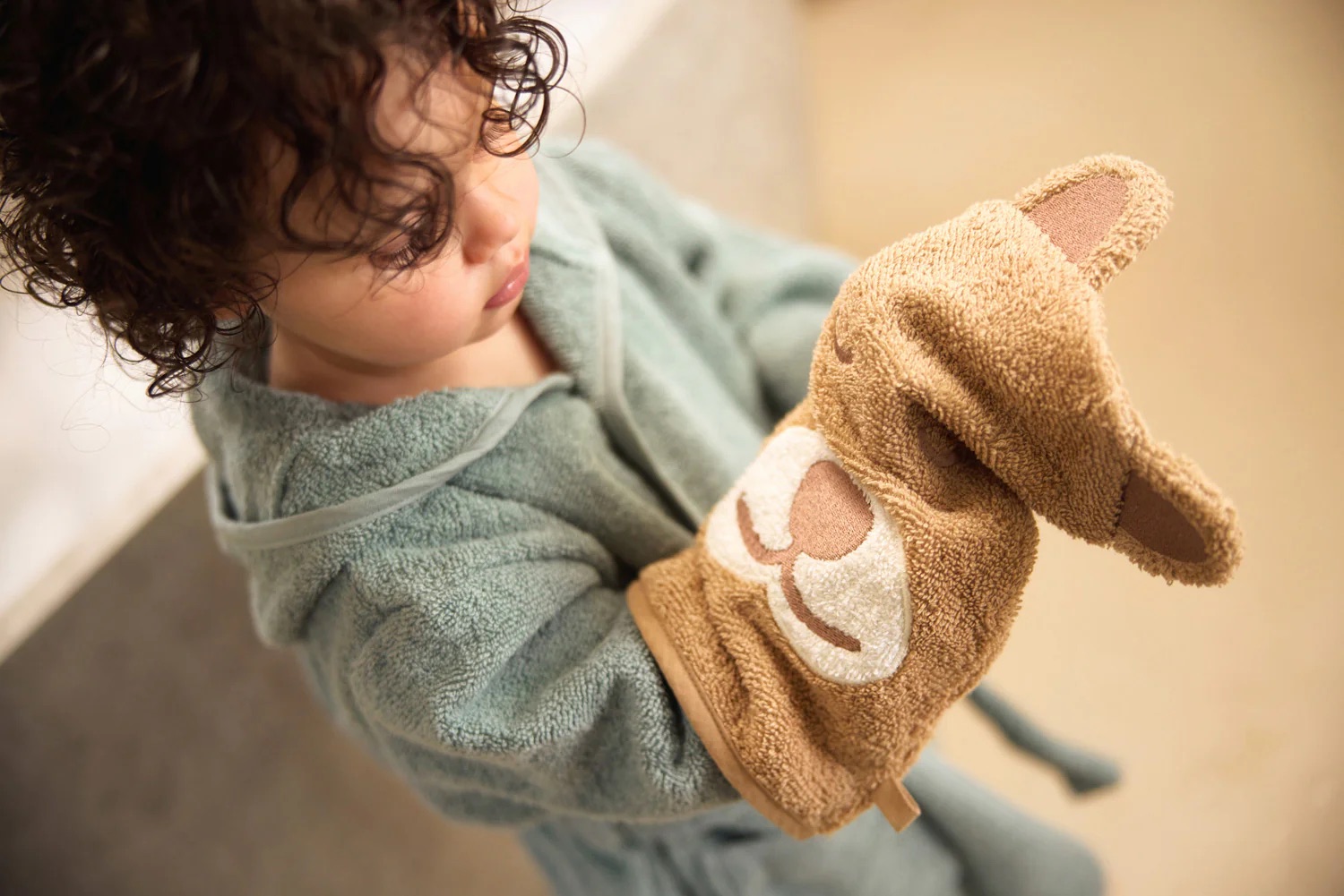 Jollein Waschhandschuhe Frottee Jungle Jambo Cheetah