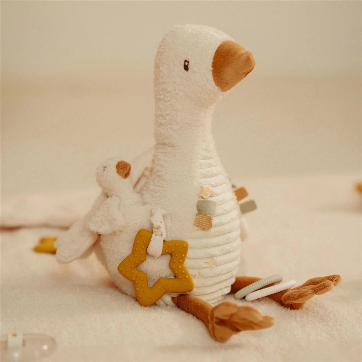 Little Dutch Aktivitäten-Kuscheltier Gans Weiß - Kleine Gans