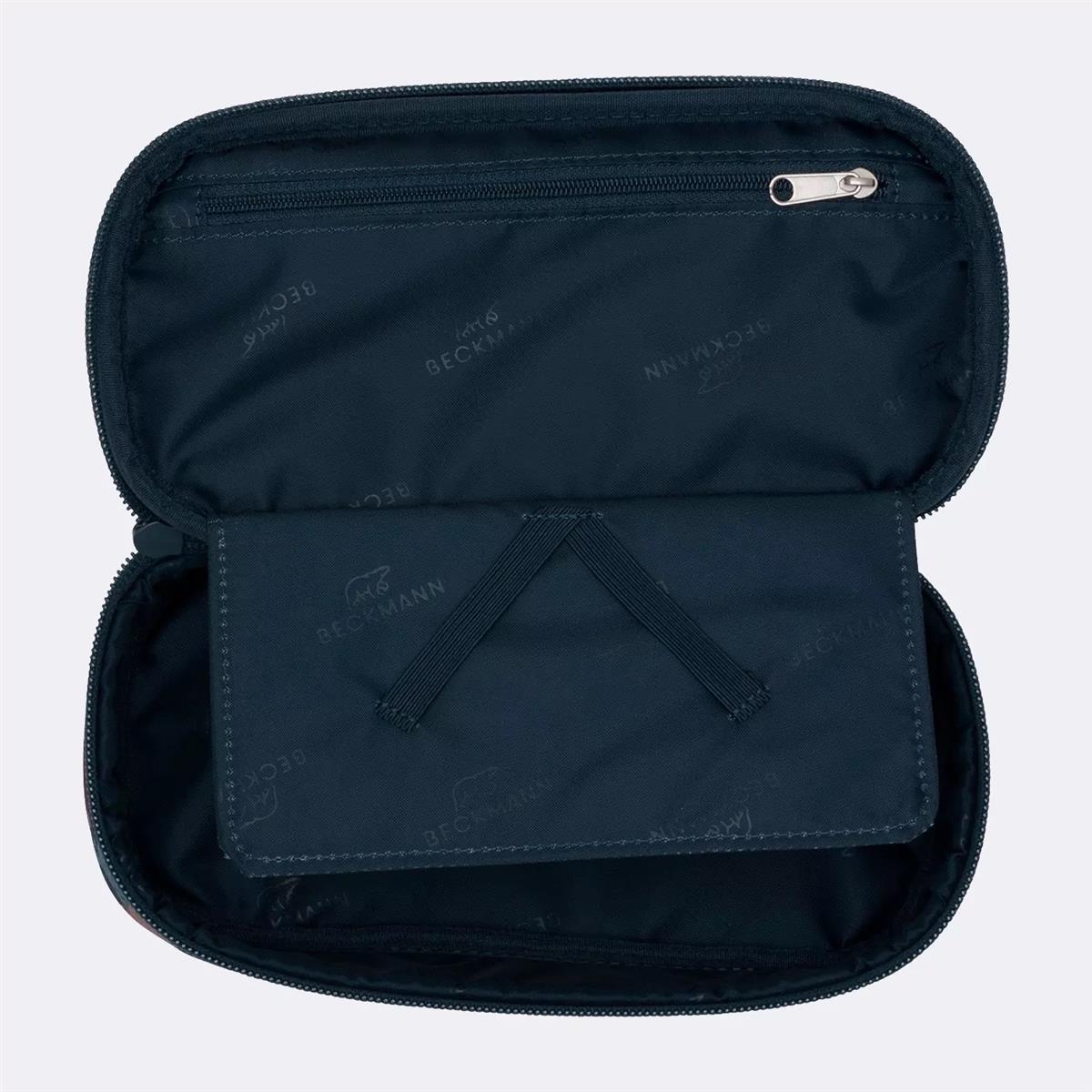 Beckmann Ovales Schlamperetui Sport Junior Blue Brush