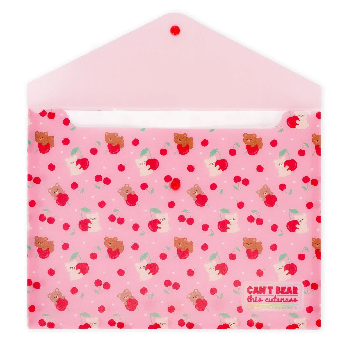 Legami Dokumentenmappe - Fold & Order Teddy Bear Cherry Pink