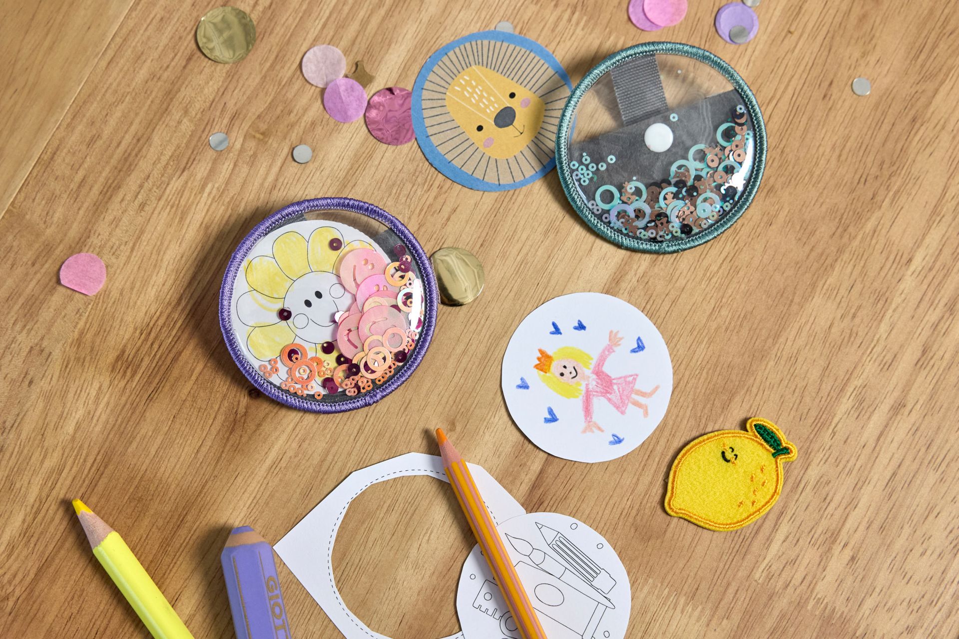 Lässig Patches Set DIY 2 Stk. lavender/peach Lässig Patches Set DIY 2 Stk. lavender/peach