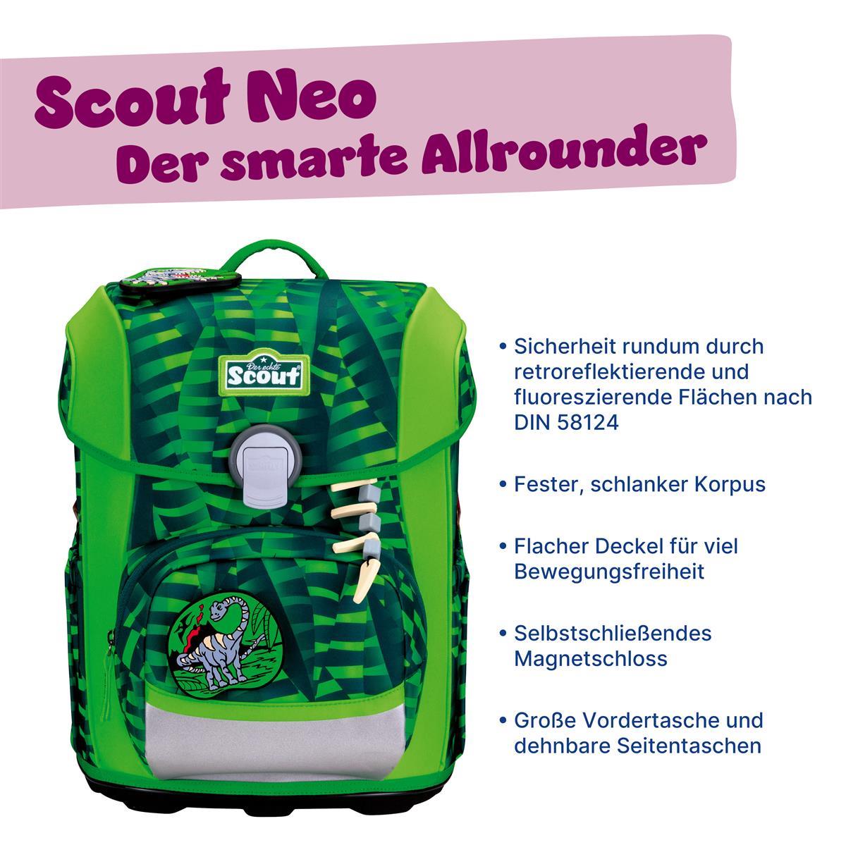 Scout Schulranzenset Micro Danger Dino