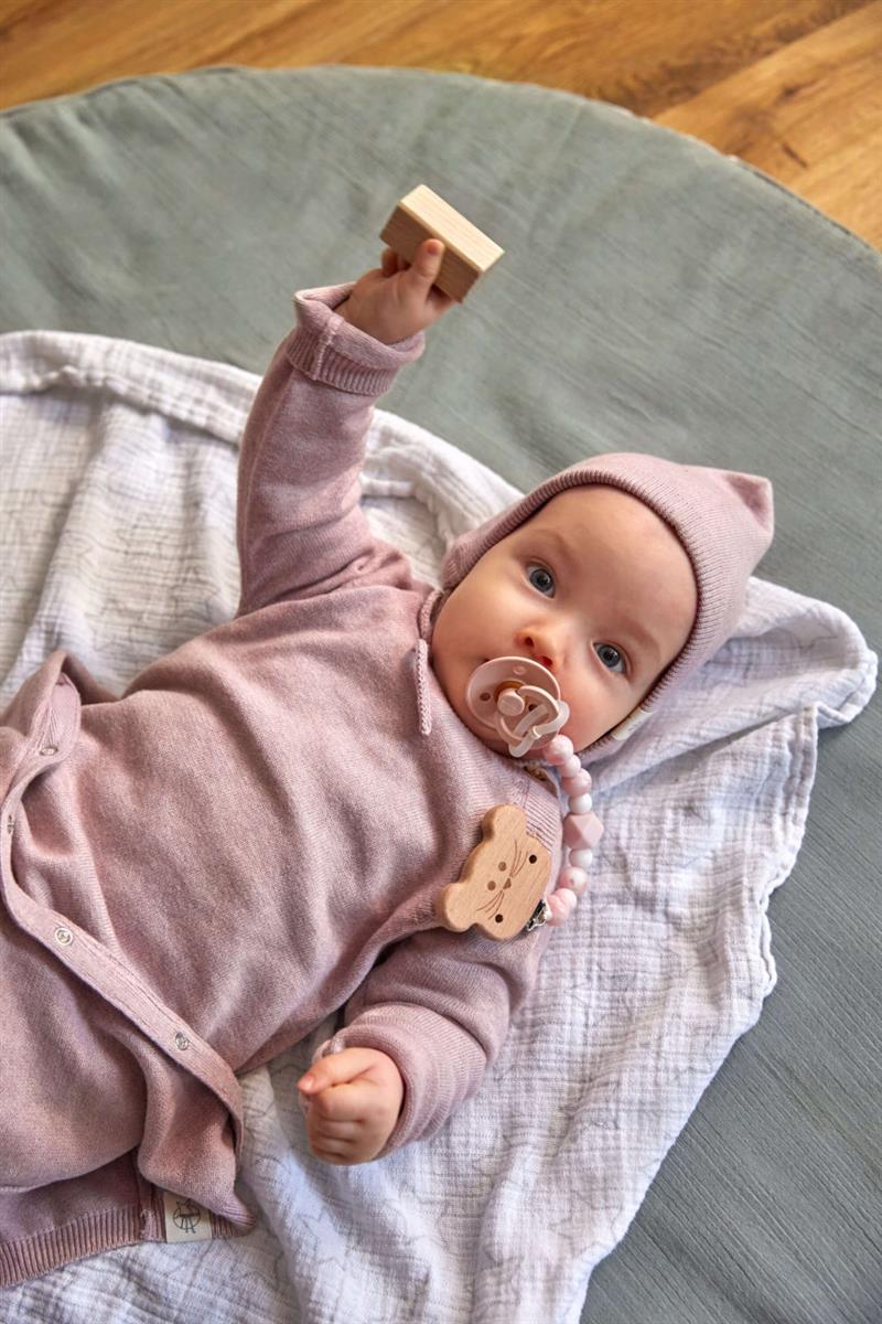 Lässig Schnullerkette - Little Chums Maus Rosa