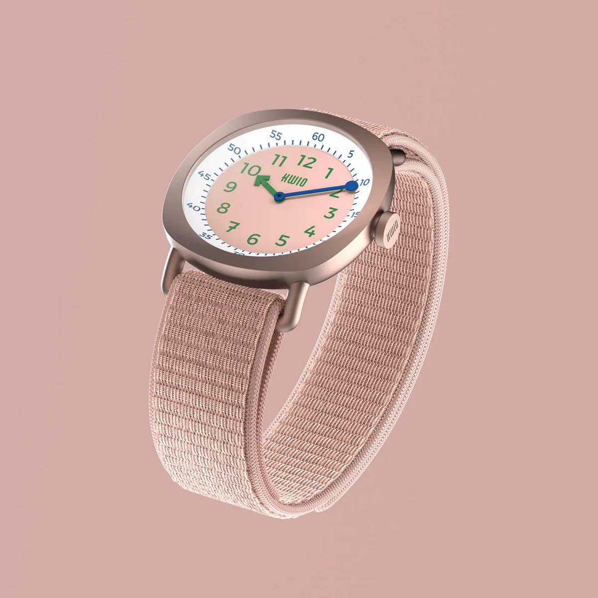 KWIO Tikk Armbanduhr für Kinder Powder Rose