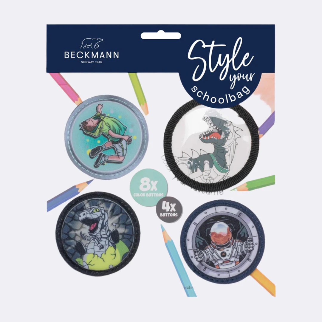 Beckmann Buttonpaket kreativ Schwarz