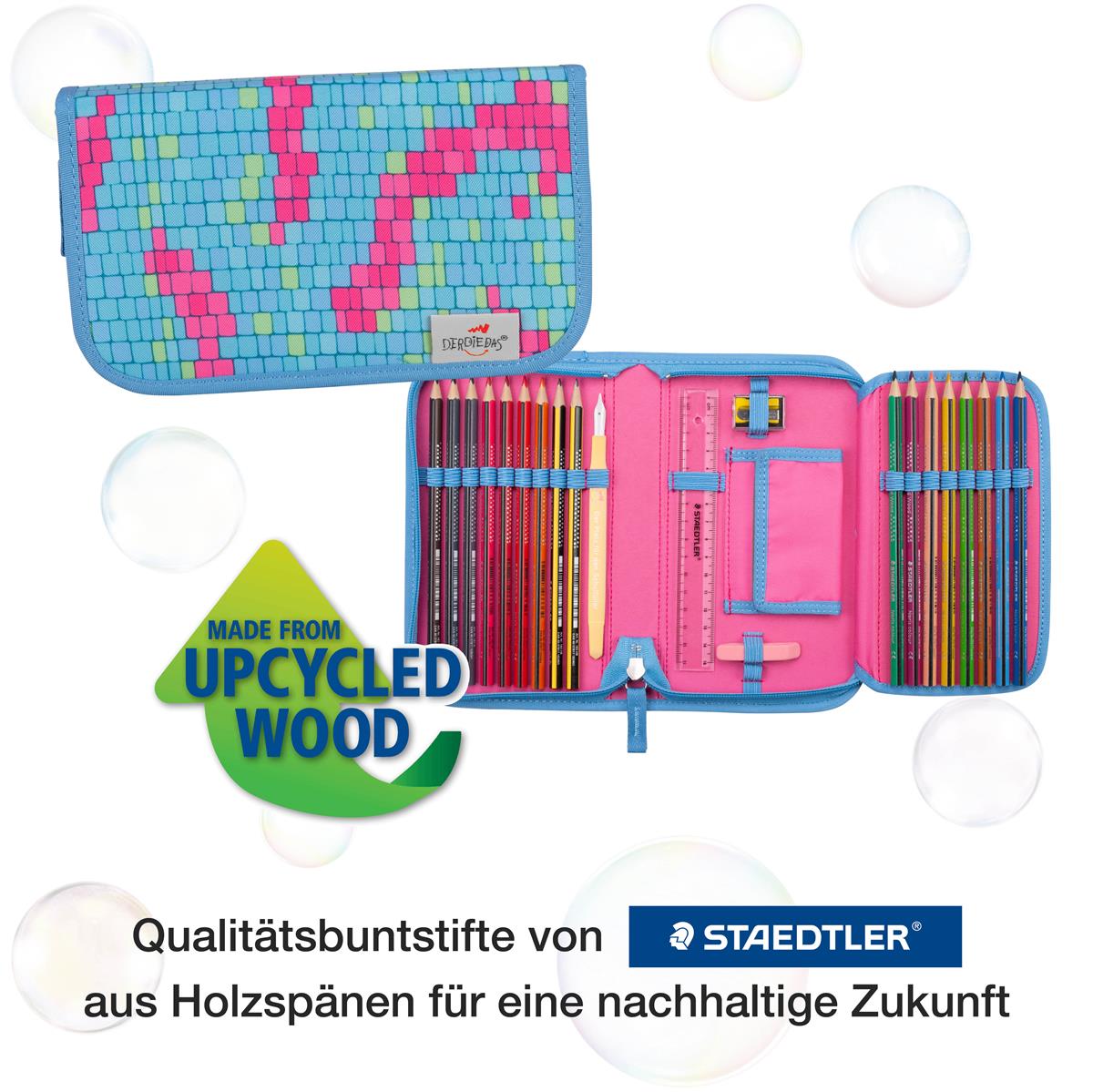 Der Die Das Schulranzen-Set Ergoflex Easy 2025 tlg. Happy Pixel