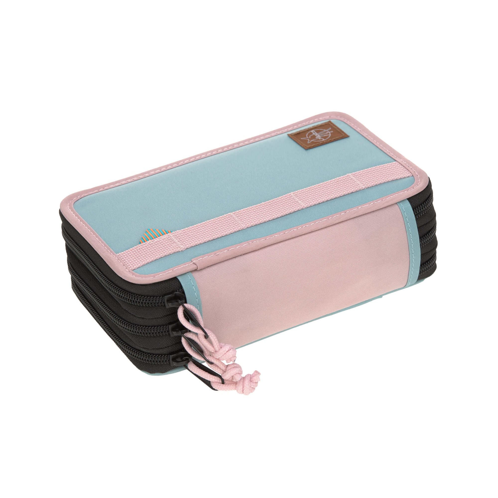 Lässig Federmäppchen mit drei Fächern Unique Rose Blue Black