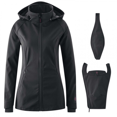 mamalila Softshell-Tragejacke Allrounder schwarz M