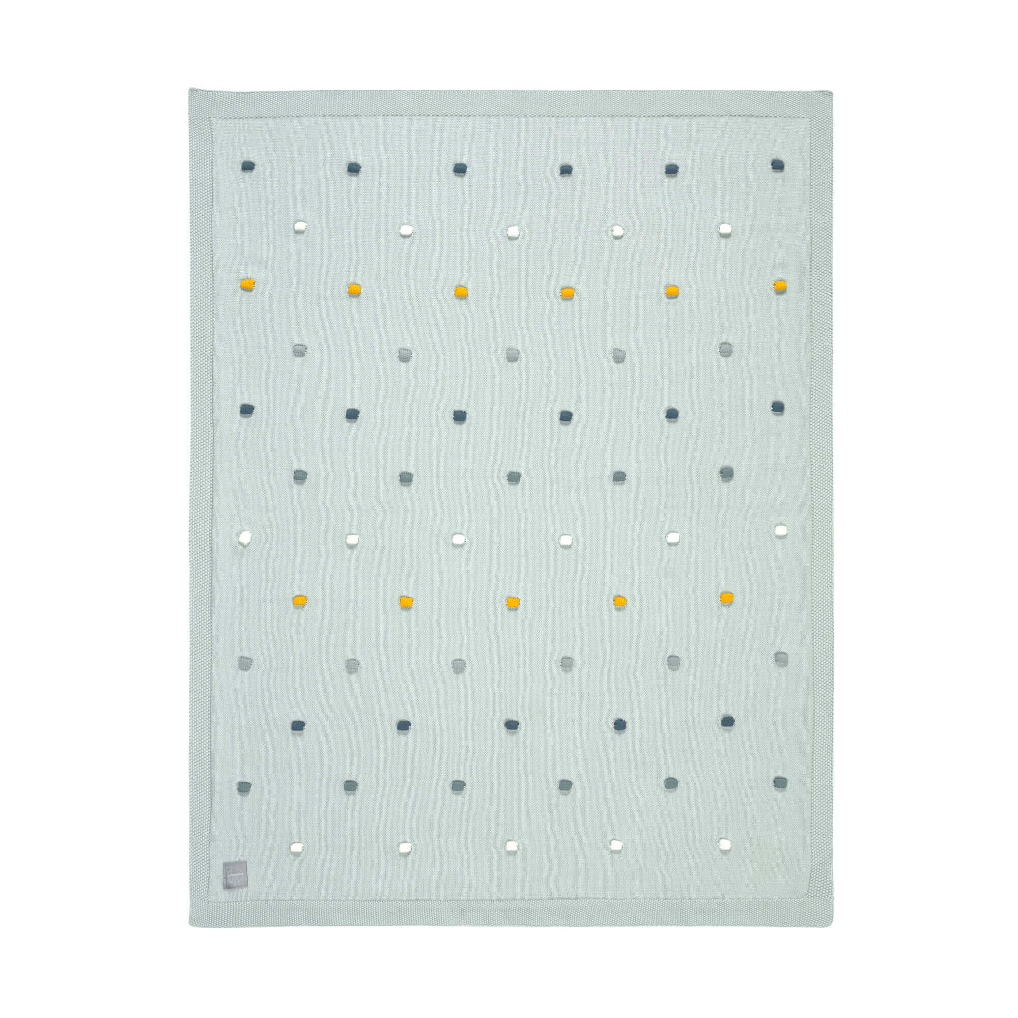 Lässig Babydecke Bio-Baumwolle 80x100 Dots light mint