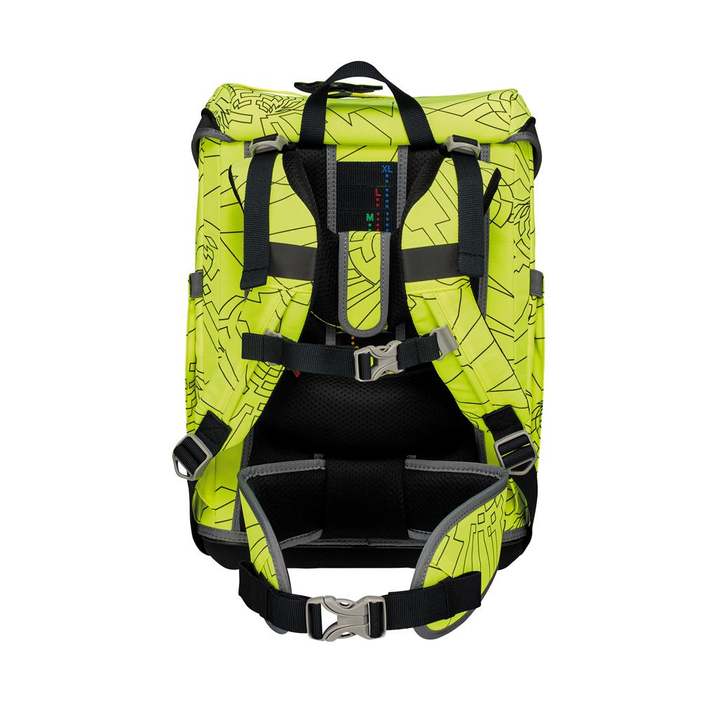 Der Die Das Schulranzen-Set Ergoflex Easy Superflash Neon Fighter