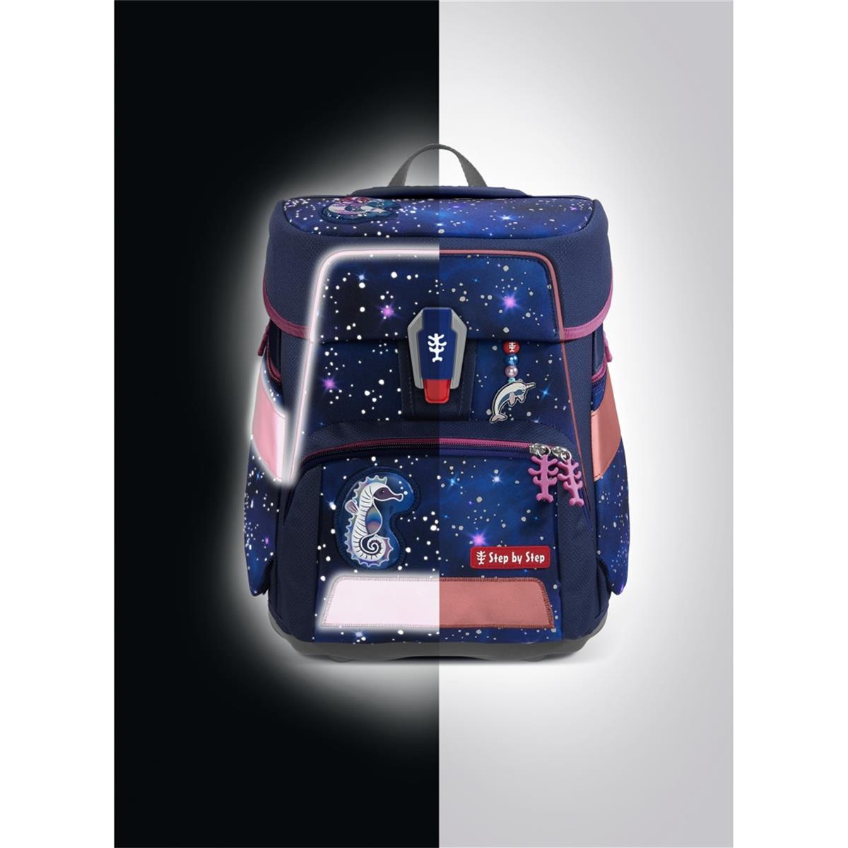 Step by Step Space Schulranzen-Set 5-tlg. Star Seahorse Zoe Step by Step Space Schulranzen-Set 5-tlg. Star Seahorse Zoe