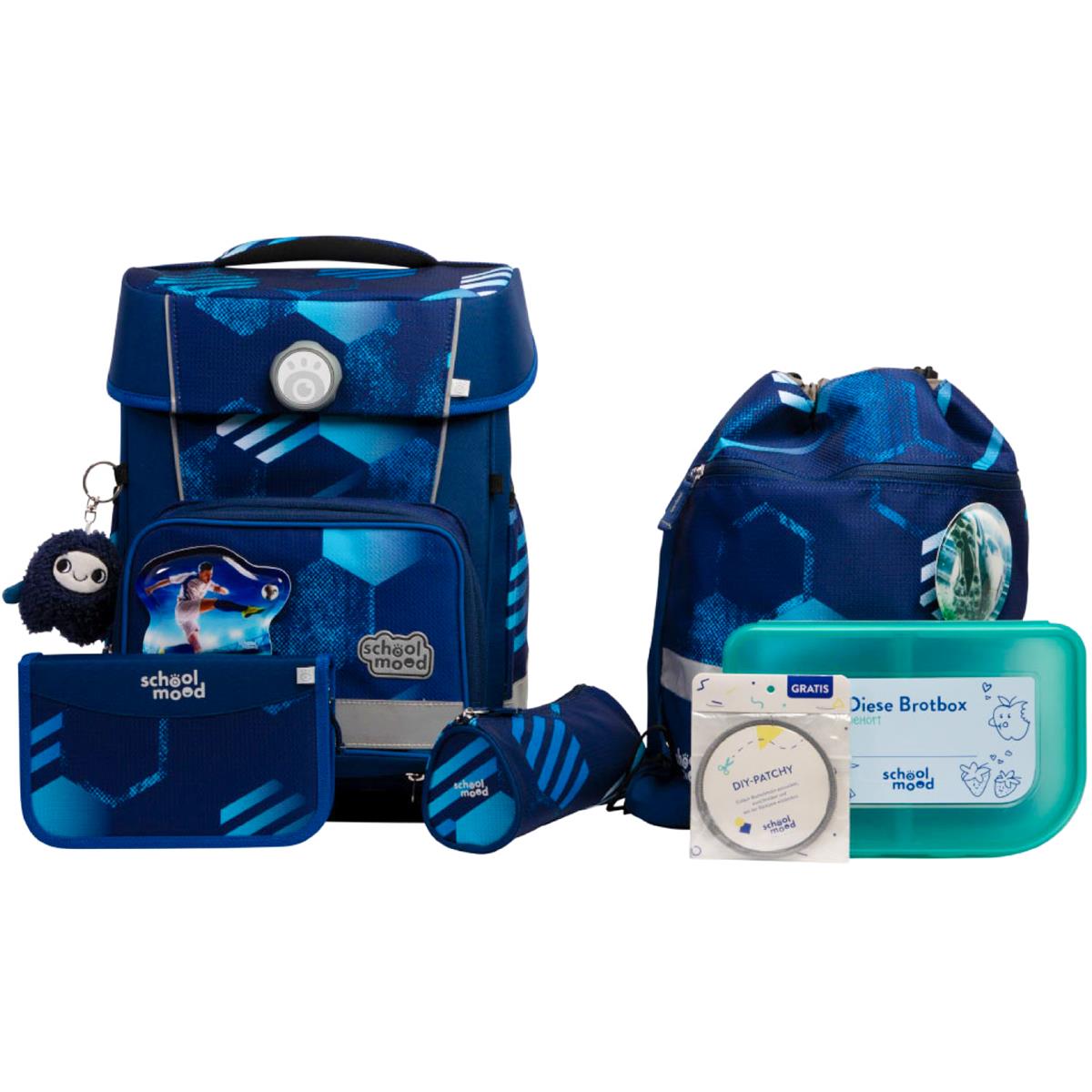 School-Mood Champion Pro 7-tlg. Schulranzenset 2025 Jonas (Fußball)